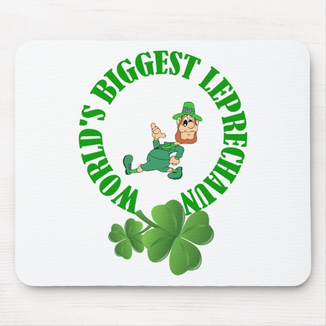 World's biggest leprechaun mouse pad (Front)