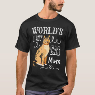 World's Cat Mum Happy Day To Cat Mother Mummy Son T-Shirt