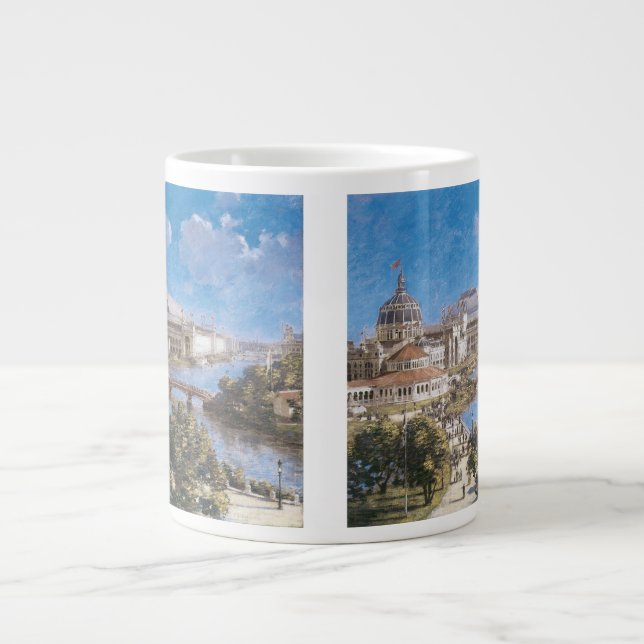 World's Colombian Exposition by Theodore Robinson Large Coffee Mug (Front)