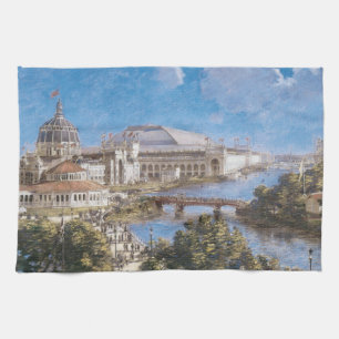 World's Colombian Exposition by Theodore Robinson Tea Towel
