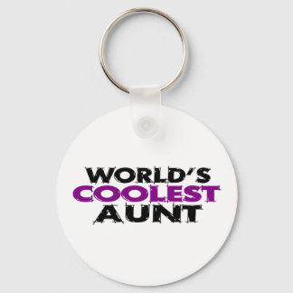 Worlds Coolest Aunt Key Ring