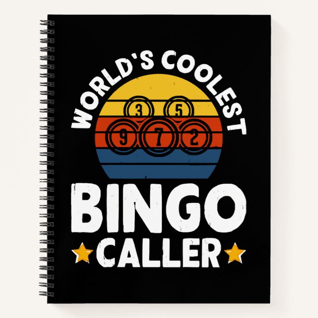 World's Coolest Bingo Caller Notebook (Front)