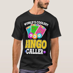 World's Coolest BINGO Caller Retro Bingo Present T-Shirt