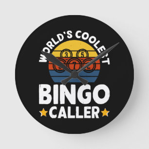 World's Coolest Bingo Caller Round Clock