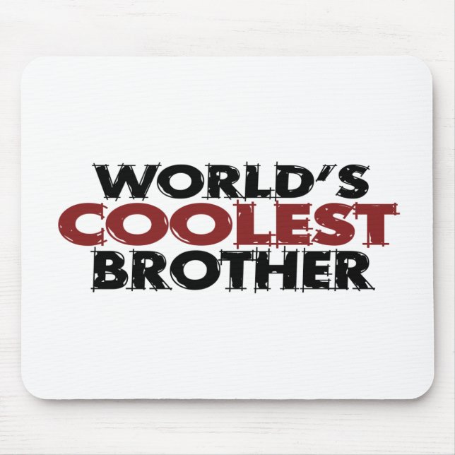 Worlds Coolest Brother Mouse Pad (Front)