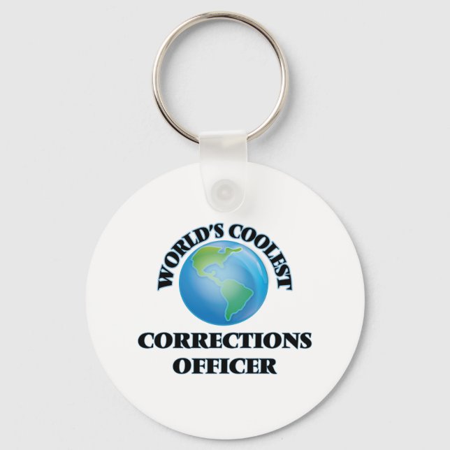 World's coolest Corrections Officer Key Ring (Front)