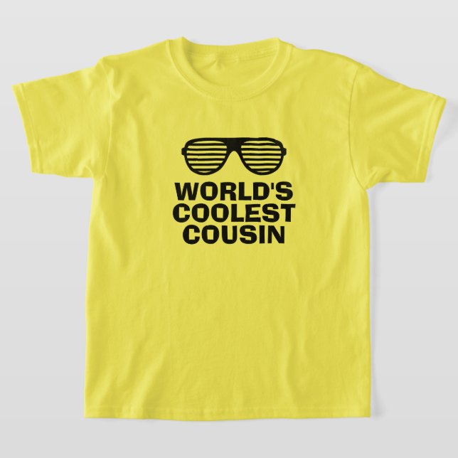World's Coolest Cousin funny kid's t shirt for boy (Laydown)