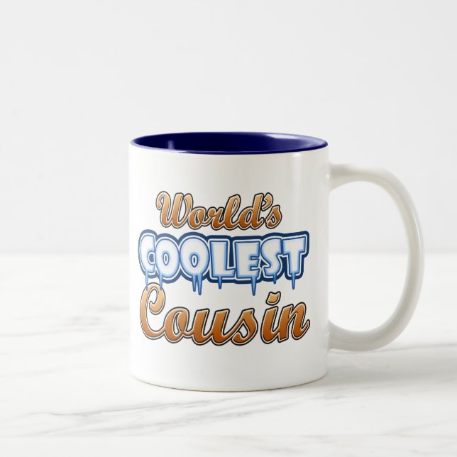World's Coolest Cousin Two-Tone Coffee Mug (Right)