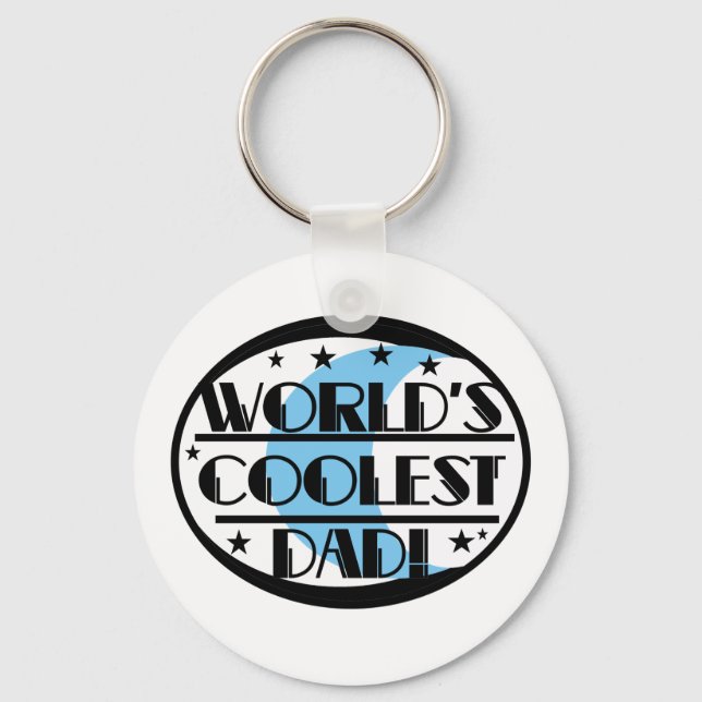 World's Coolest Dad Key Ring (Front)