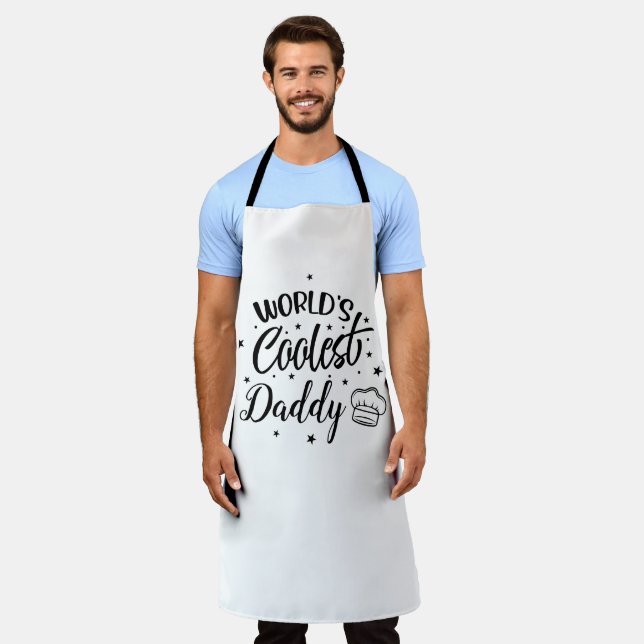 World's Coolest Daddy Father's Day Apron (Worn)