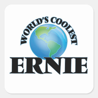 World's Coolest Ernie Square Sticker
