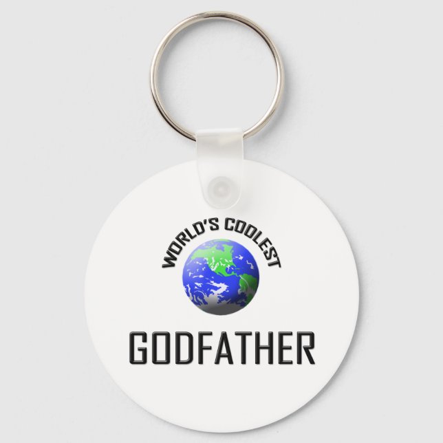 World's Coolest Godfather Key Ring (Front)