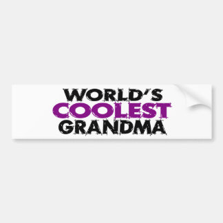 Worlds Coolest Grandma Bumper Sticker