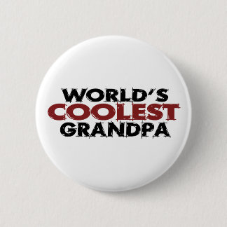 Worlds Coolest Grandpa 6 Cm Round Badge