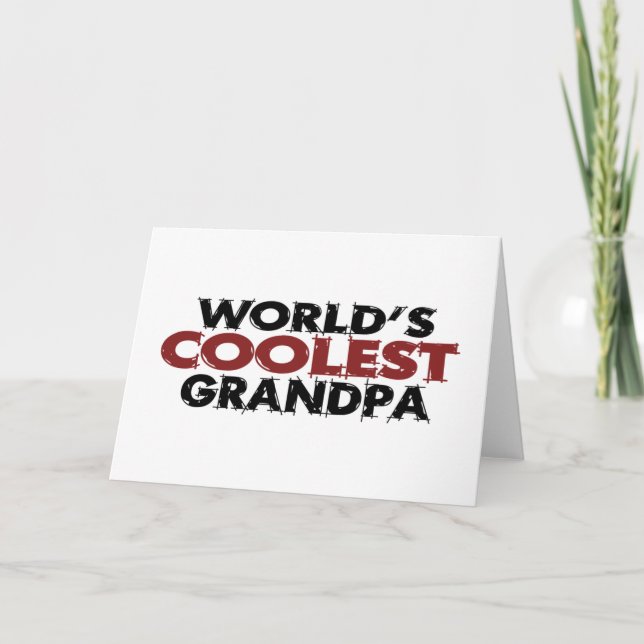 Worlds Coolest Grandpa Card (Front)