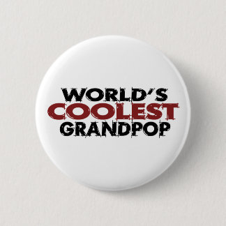 Worlds Coolest Grandpop 6 Cm Round Badge
