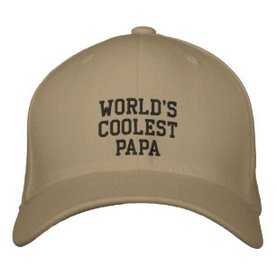 World's coolest papa embroidered Cap