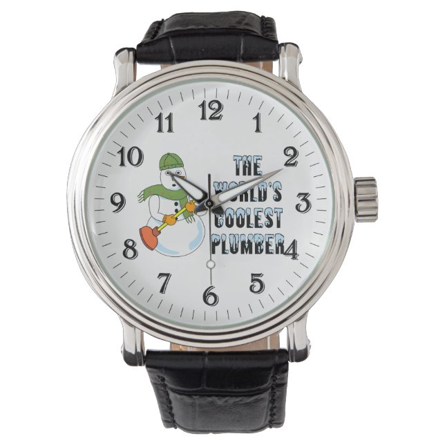 World's Coolest Plumber Snowman Watch (Front)