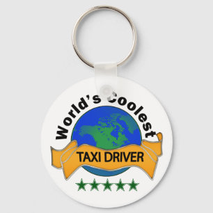 World's Coolest Taxi Driver Key Ring
