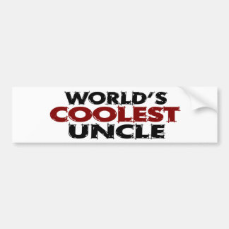 Worlds Coolest Uncle Bumper Sticker