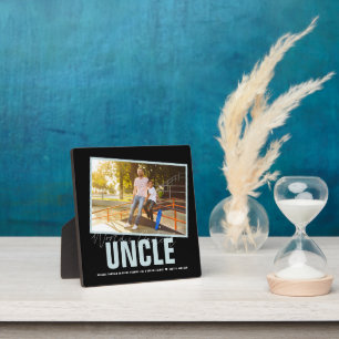 World's Coolest Uncle   Modern Photo Collage Plaque