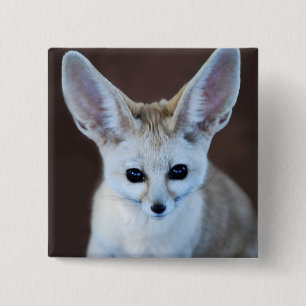 Worlds Cutest Fennec Fox 15 Cm Square Badge
