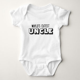 World's Cutest Uncle T-Shirt Baby Bodysuit