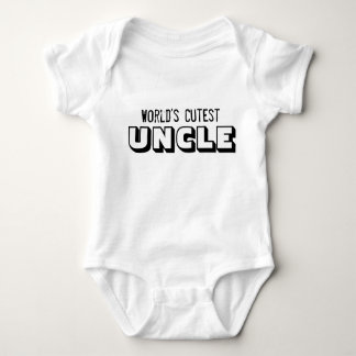 World's Cutest Uncle T-Shirt Baby Bodysuit