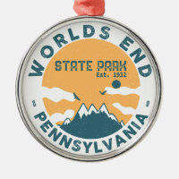 Worlds End State Park Pennsylvania Retro Vintage