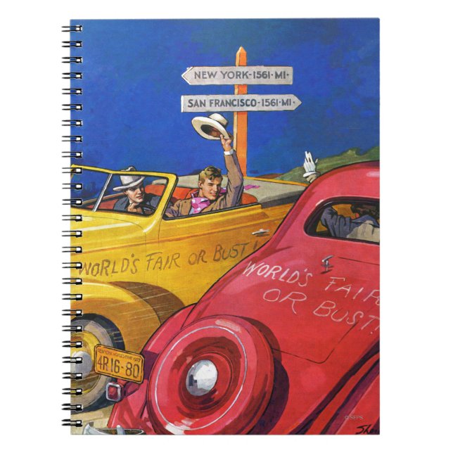 World's Fair or Bust Spiral Notebook (Front)