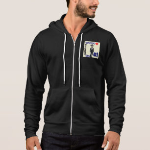 World's Favourite Dad #1 Black Zip-Up Hoodie