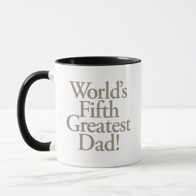 World's fifth greatest dad. mug (Left)