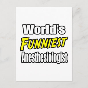 World's Funniest Anaesthesiologist Postcard