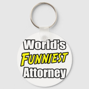 World's Funniest Attorney Key Ring