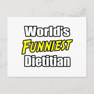 World's Funniest Dietician Postcard