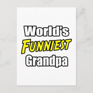 World's Funniest Grandpa Postcard