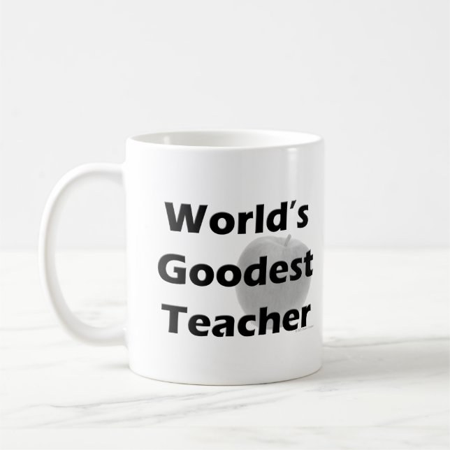 World's Goodest Teacher Coffee Mug (Left)