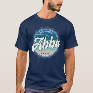 Worlds Greatest Abba Hebrew Dad Small vintage vint T-Shirt