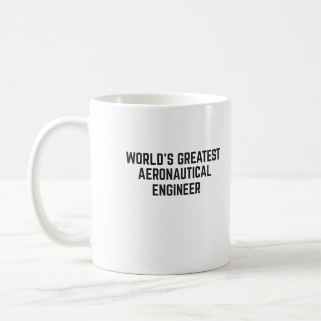 WORLD'S GREATEST AERONAUTICAL ENGINEER COFFEE MUG (Left)