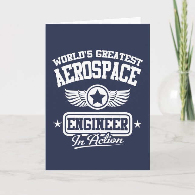 World's Greatest Aerospace Engineer Card (Front)