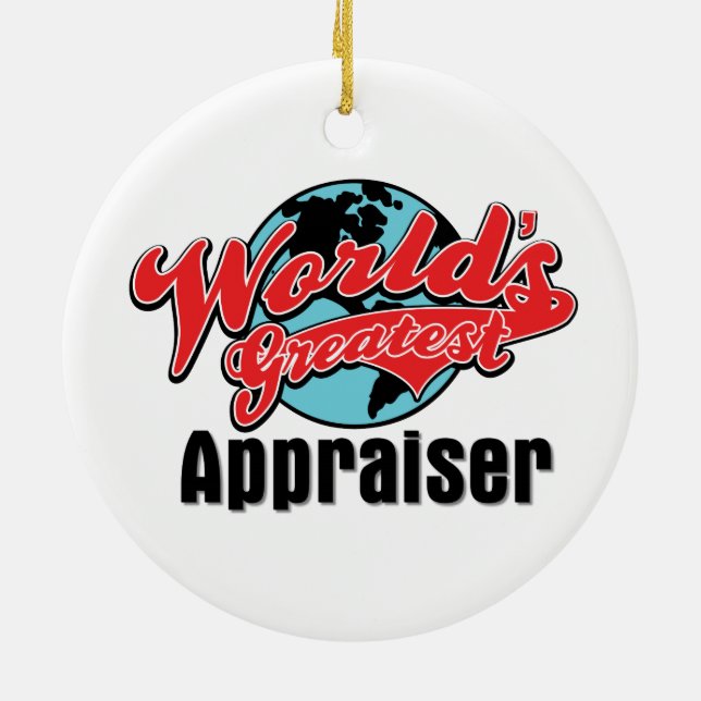 Worlds Greatest Appraiser Ceramic Tree Decoration (Back)