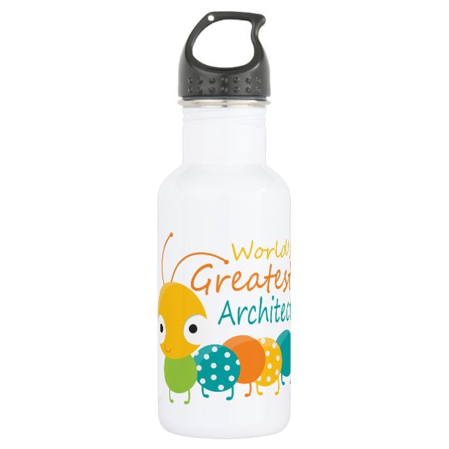 World's Greatest Architect 532 Ml Water Bottle (Front)