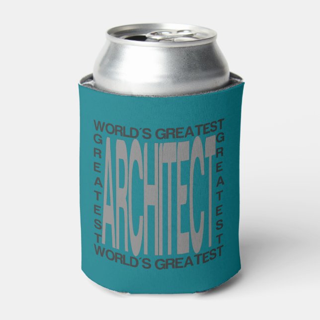 Worlds Greatest Architect Can Cooler (Can Front)