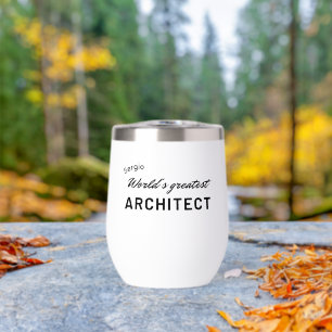 World's Greatest Architect Custom Typography