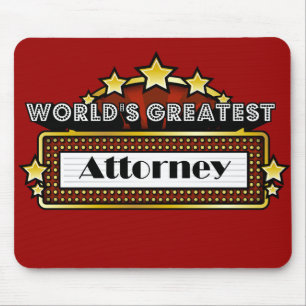 World's Greatest Attorney Mouse Pad