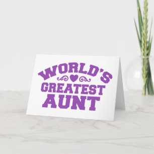 World's Greatest Aunt Card