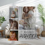 Worlds Greatest Auntie Trendy Photo Strip Fleece Blanket<br><div class="desc">Wrap your Auntie in memories this Christmas with a personalized photo blanket featuring your name and five of your favorite moments together. Create the perfect gift for a one-of-a-kind family member.</div>