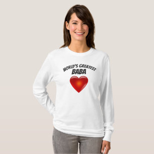World's Greatest Baba Heart Shirt