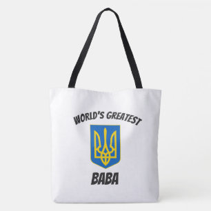 World's Greatest Baba Ukrainian Tryzub Tote Bag