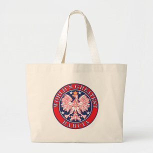 World's Greatest Babcia Large Tote Bag